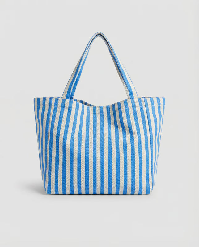 Blue Stripes Tote Bag