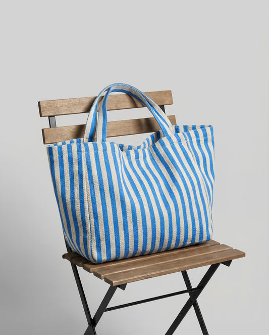 Blue Stripes Tote Bag
