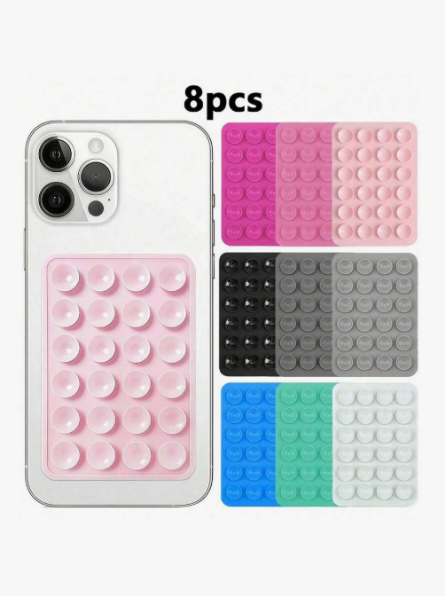8pcs Silicone Suction Phone Holder