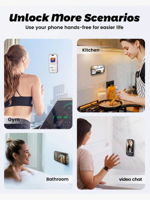 8pcs Silicone Suction Phone Holder