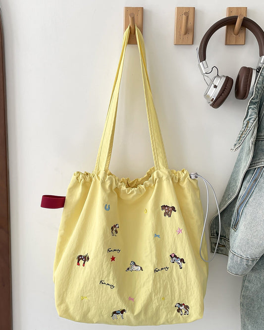 Embroided Tote Bag