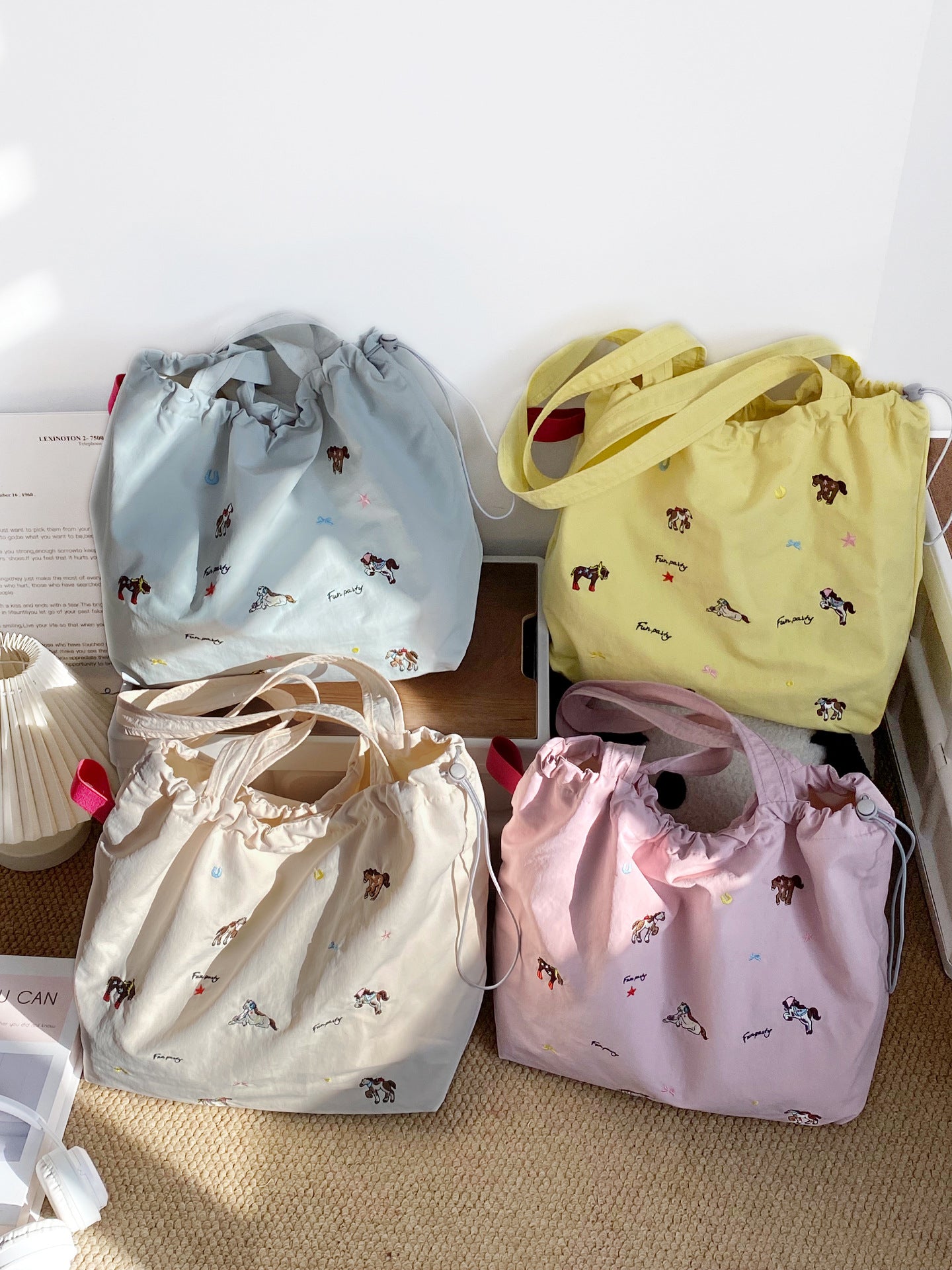Embroided Tote Bag