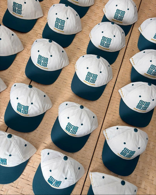 Beige/Forest Green Cap